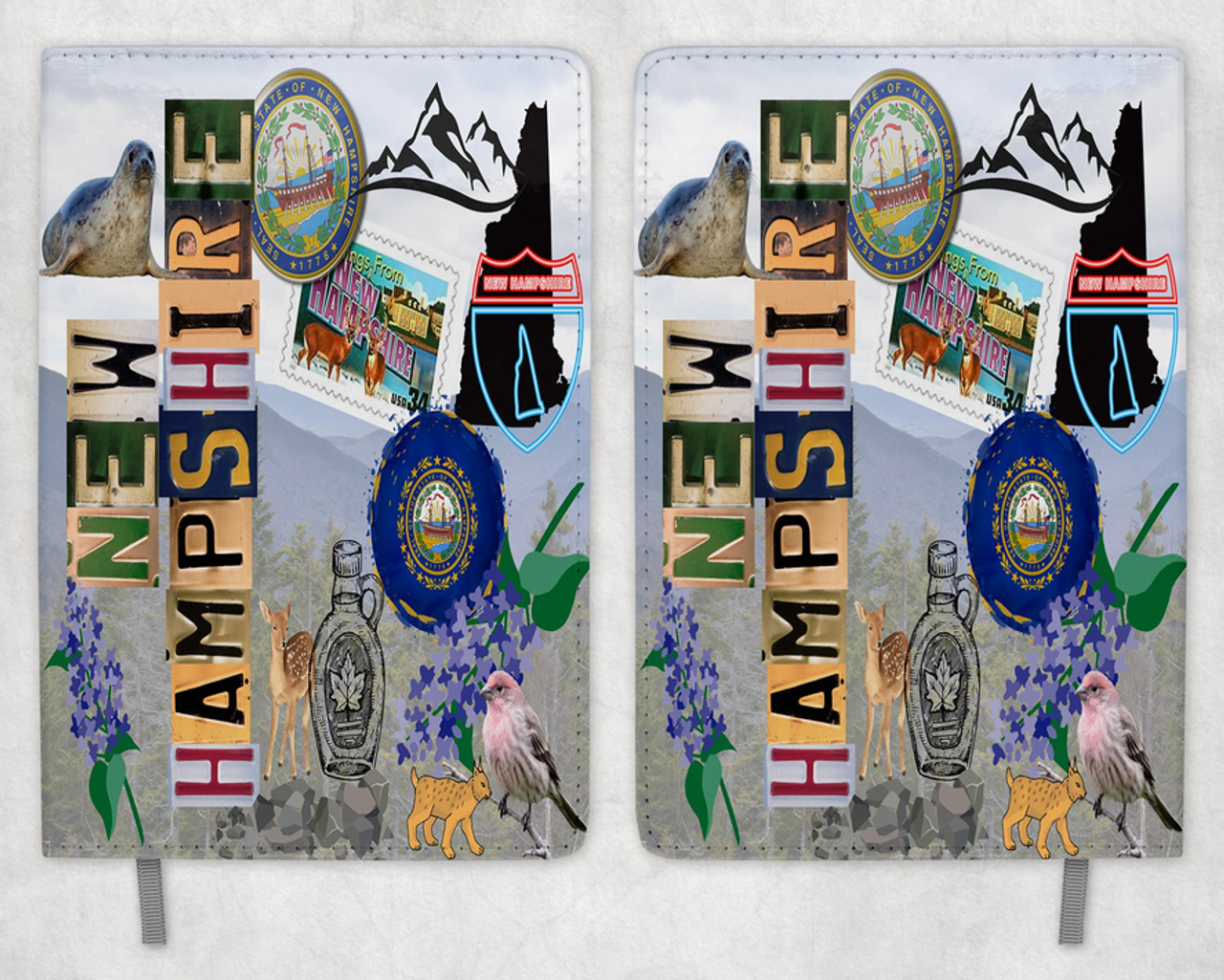 New Hampshire Printed 8 Inch  A-5 Journal New Hampshire Printed 8 Inch  A-5 Journal