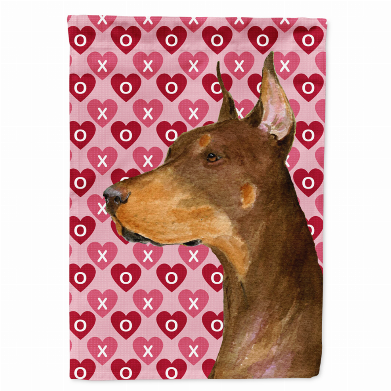 Hearts Love and Valentine's Day Dog Portrait Flag Garden Size - SS4468GF