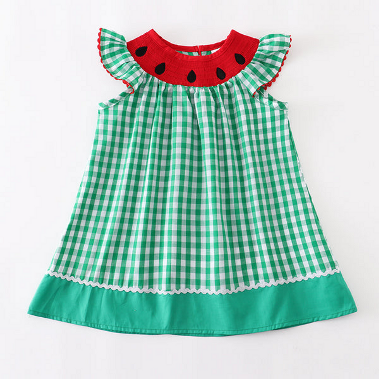 Smocked Watermelon Dress