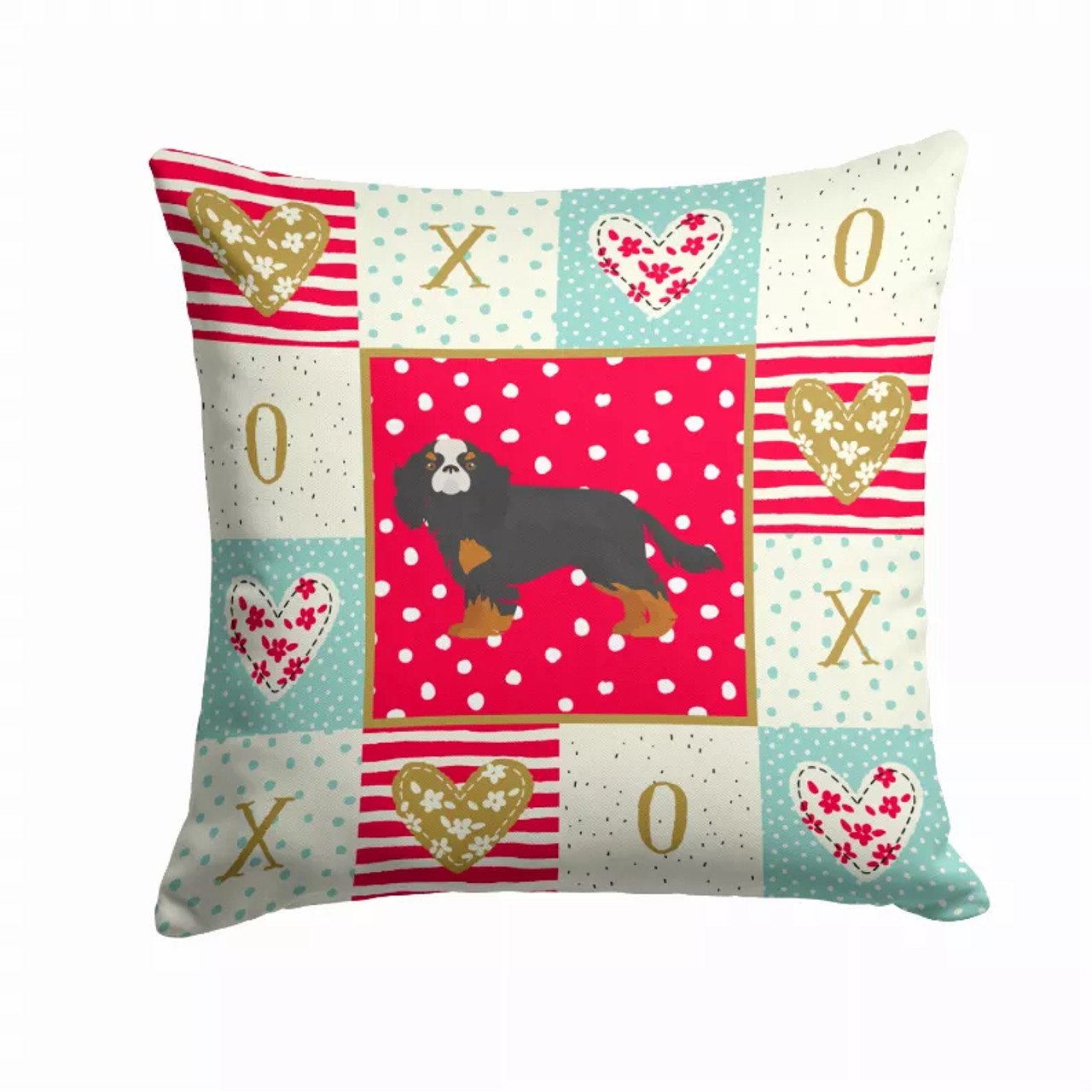 Love Design with Dog Fabric Decorative Pillow - S000213B001695P010389V000