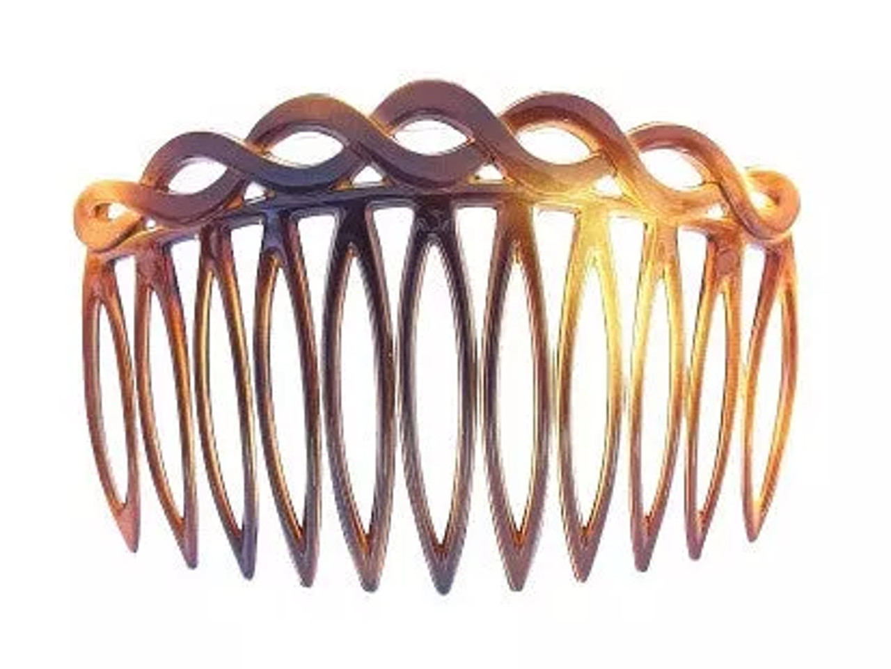 French Side Hair Combs in Tortoise Shell - 313-06