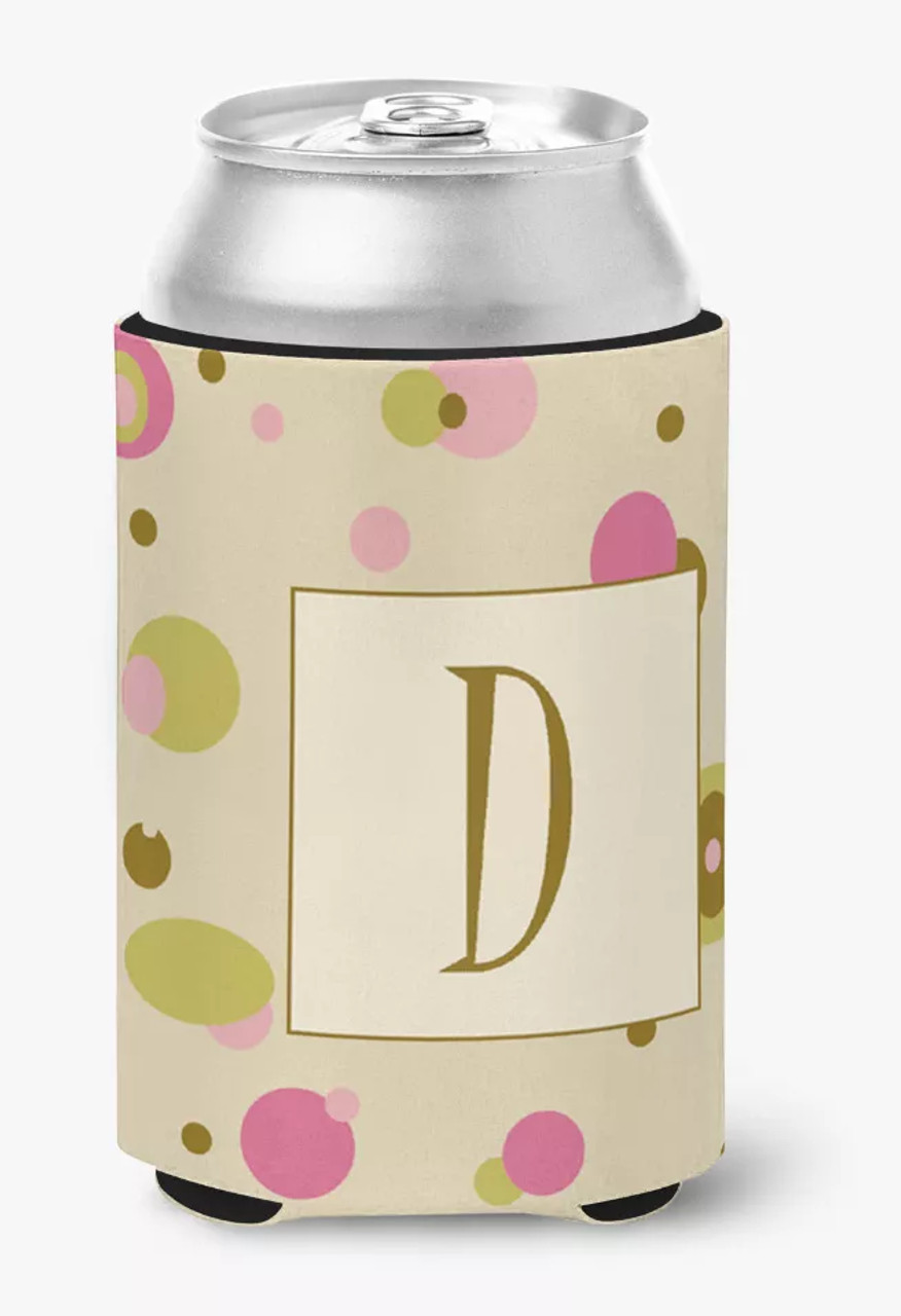 Monogram Letter Can or Bottle Hugger - CJ1004-DCC