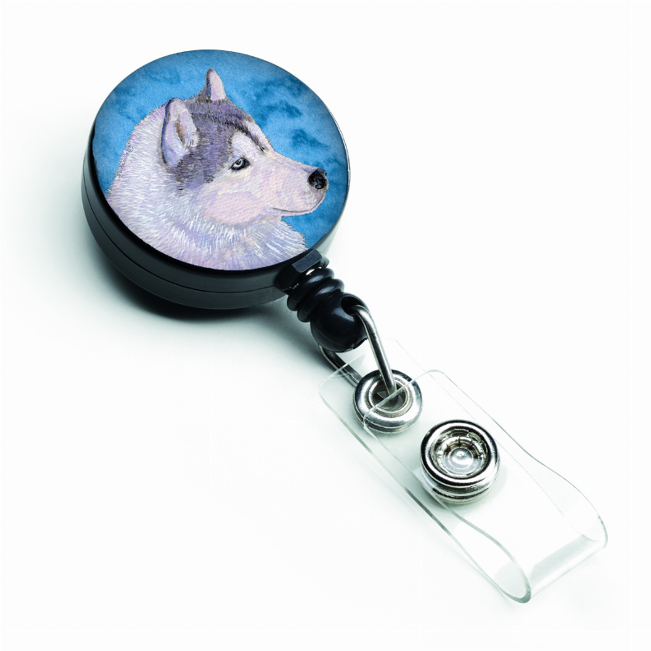 Dog Retractable Badge Reel - SS4740-BU-BR