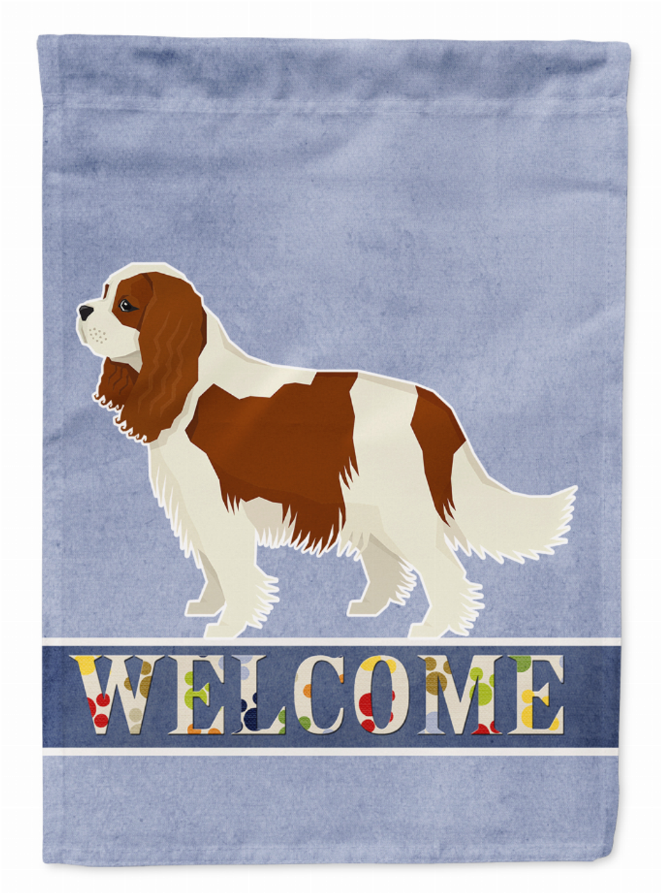 Cavalier Spaniel Welcome Flag Canvas House Size