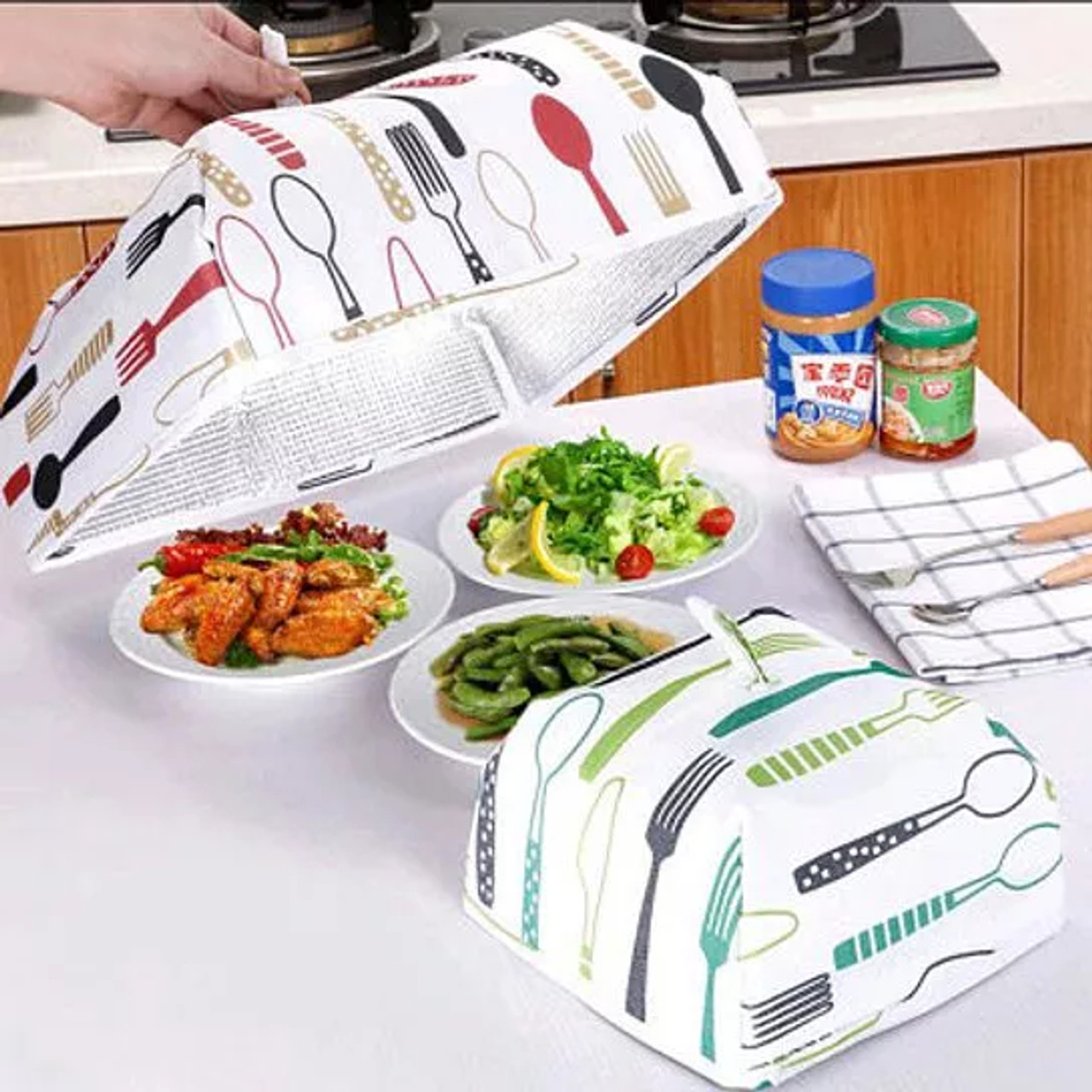 Dish Tent Insulated Foldable Food Cover - 723466564731