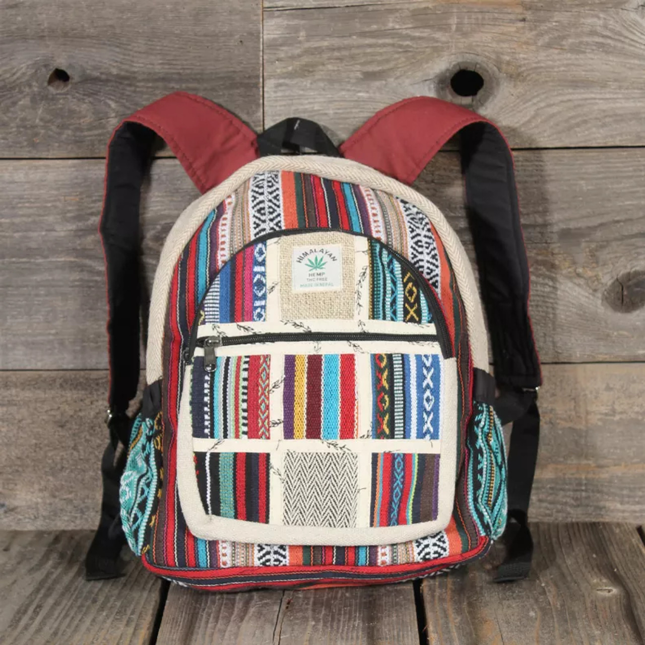 Hemp Cotton Patchwork Small Back Pack