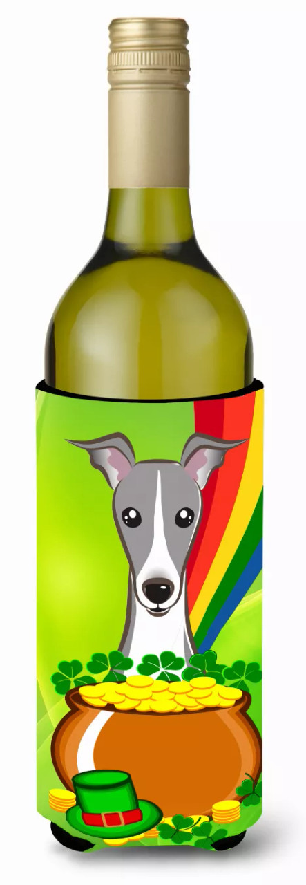 Dog St. Patrick's Day Design Wine Bottle Hugger