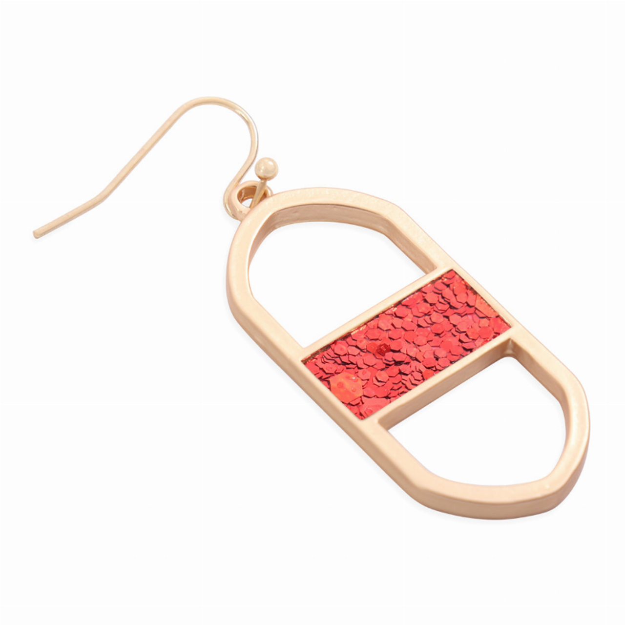 Oval Shape Drop dangle Earrings By DOBBI - MYE1376GRD