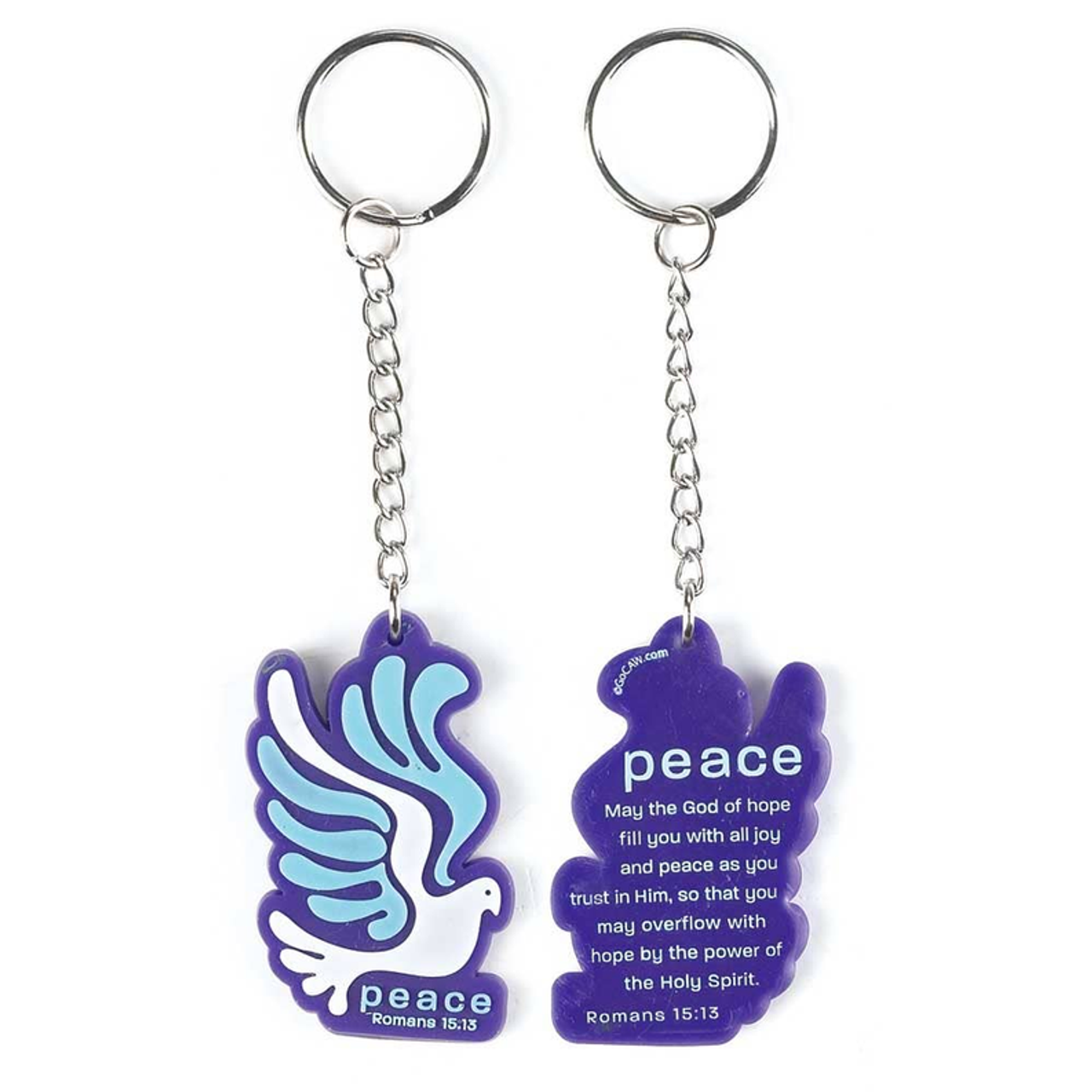 Dove Peace Keychain
