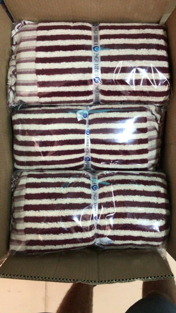 Bath Towels, Organic Turkish Cotton Pom Pom Towels - EBRU173