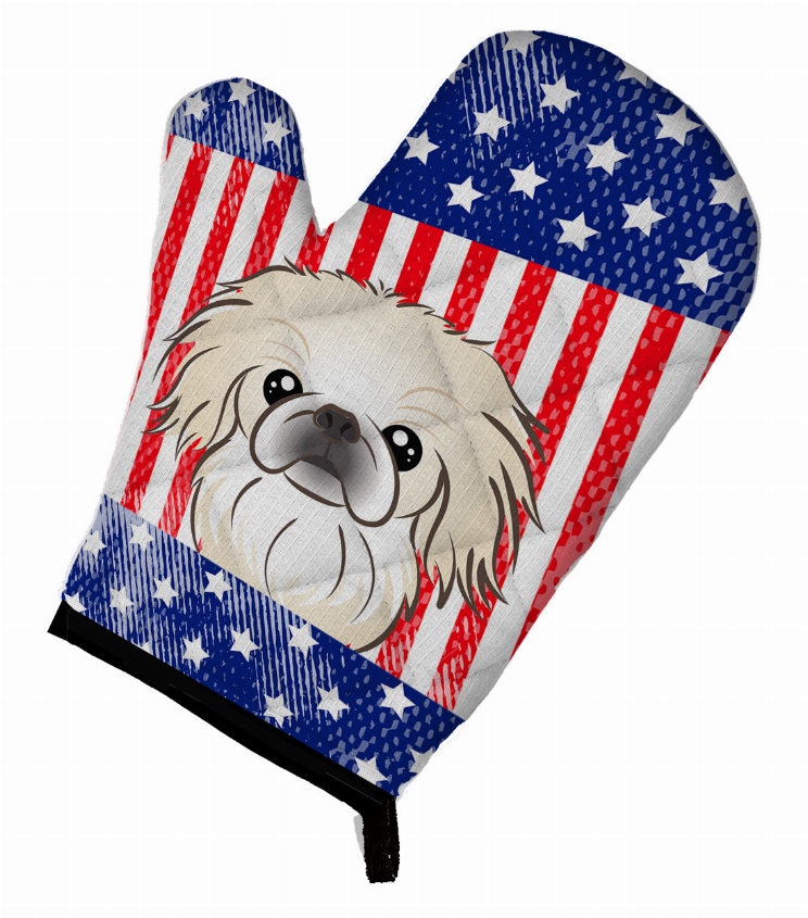 American Flag and Dog on Oven Mitt - S000213B001695P069322V057