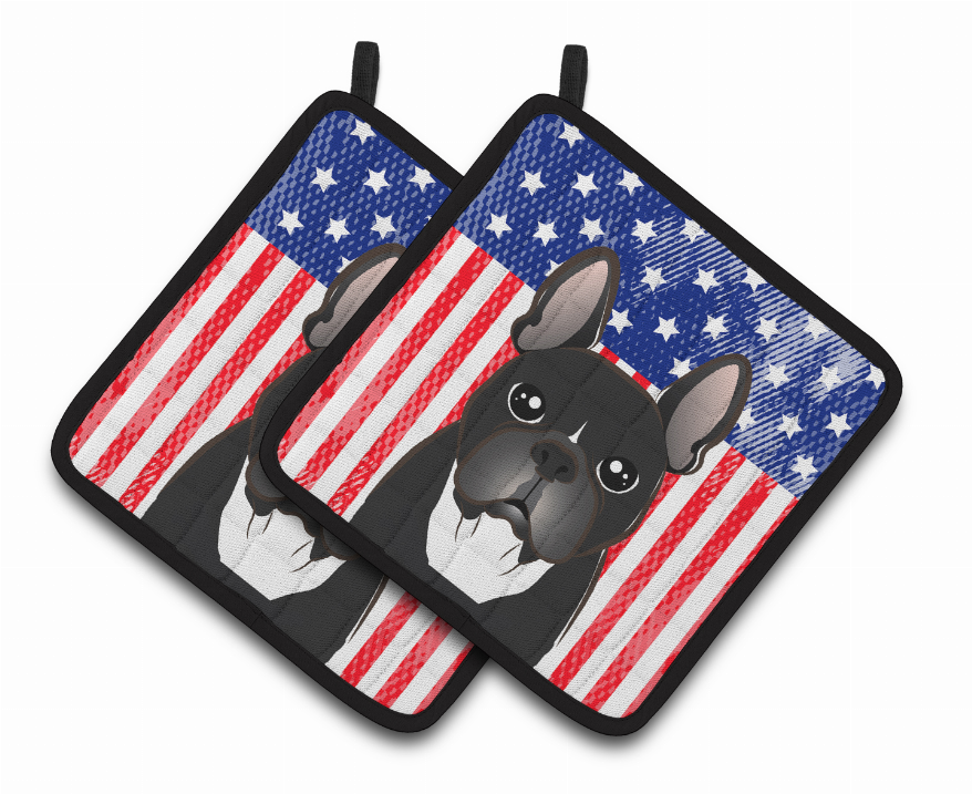 American Flag and Dog on Oven Mitt - S000213B001695P069322V026