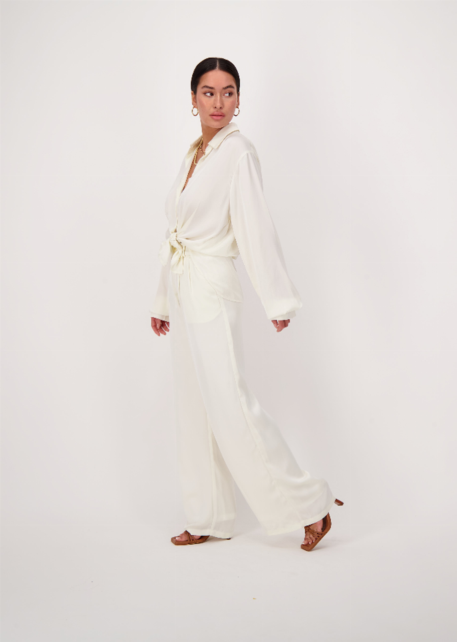 Lightweight Satin Blouse Oversized - 20010196