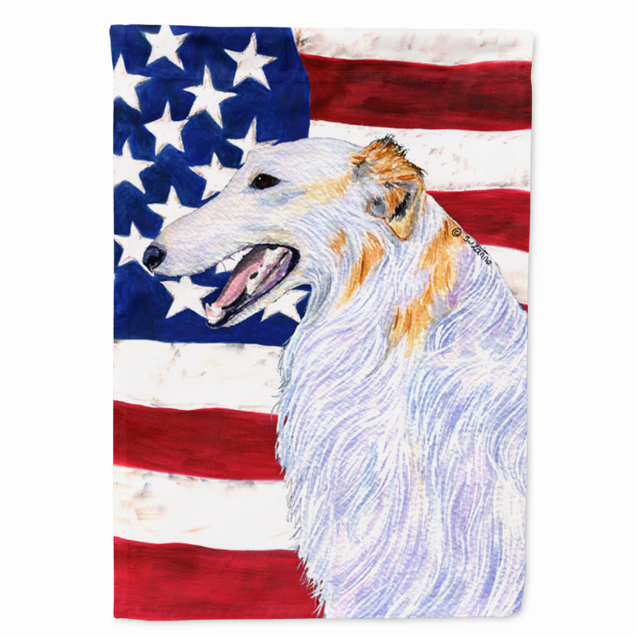 USA American Flag with Dog Flag Garden Size - S000213B001695P119093V000