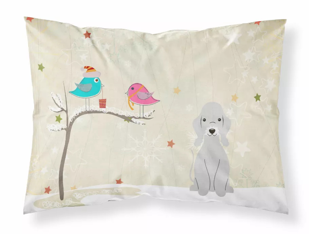 Christmas Presents between Friends Dog Fabric Standard Pillowcase - S000213B001695P069880V000