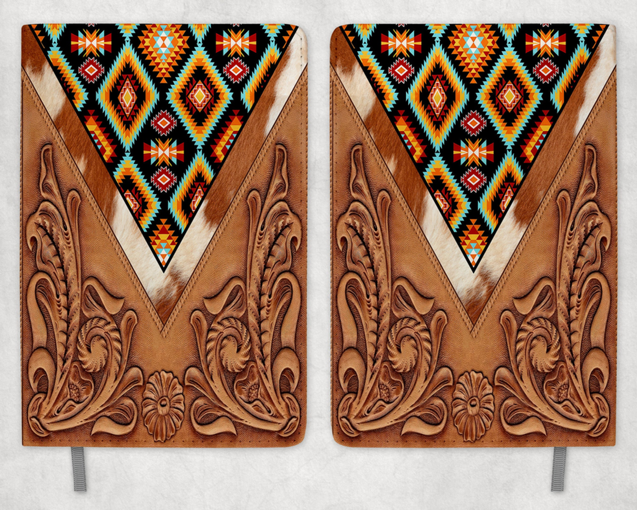 Aztec faux leather Printed 8 Inch  A-5 Journal