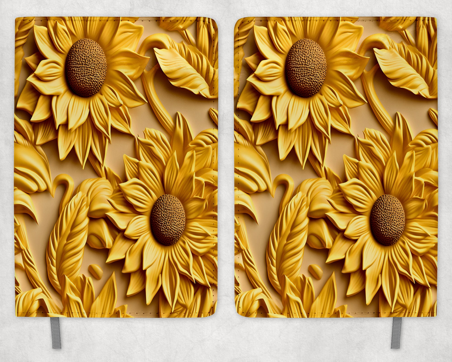 Sunflowers Printed 8 Inch  A-5 Journal