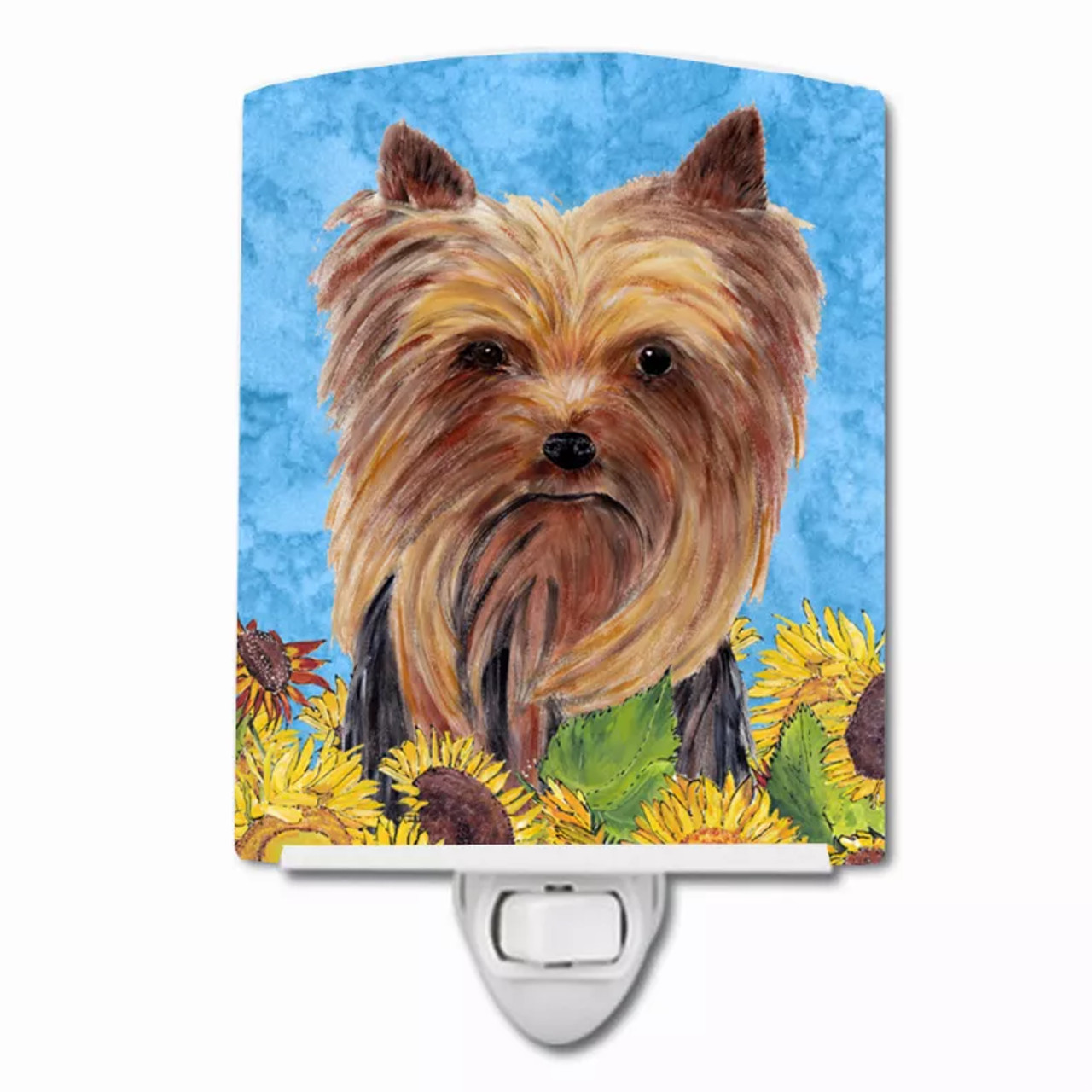 Dog In Summer Flowers Ceramic Night Light - S000213B001695P103161V000