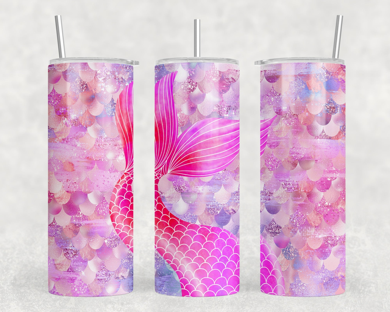 mermaid tail 20 oz Steel Tumbler With Or Without Bluetooth Speaker