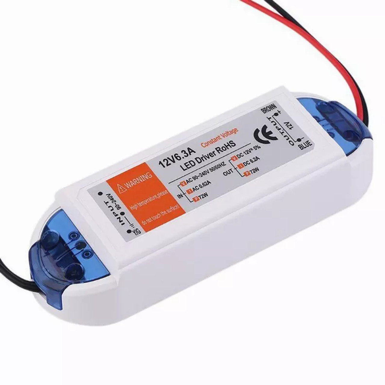 Compact LED Driver 72W AC 230V to DC12V