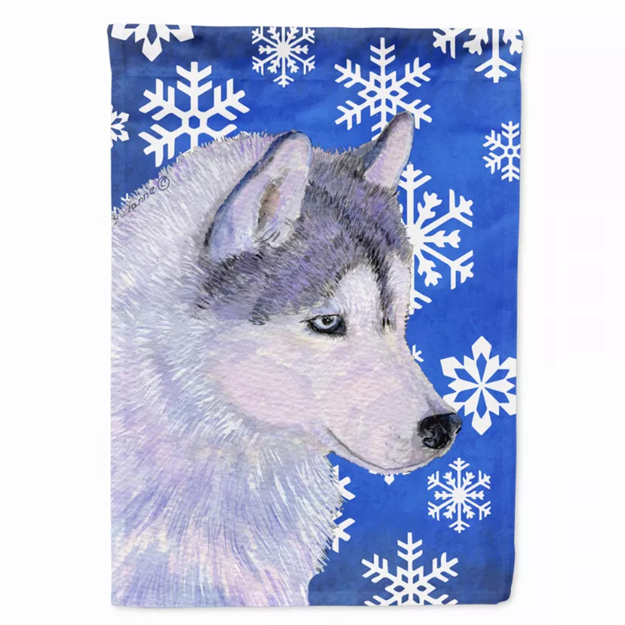 Winter Snowflakes Holiday Dog Flag Garden Size - S000213B001695P120771V000