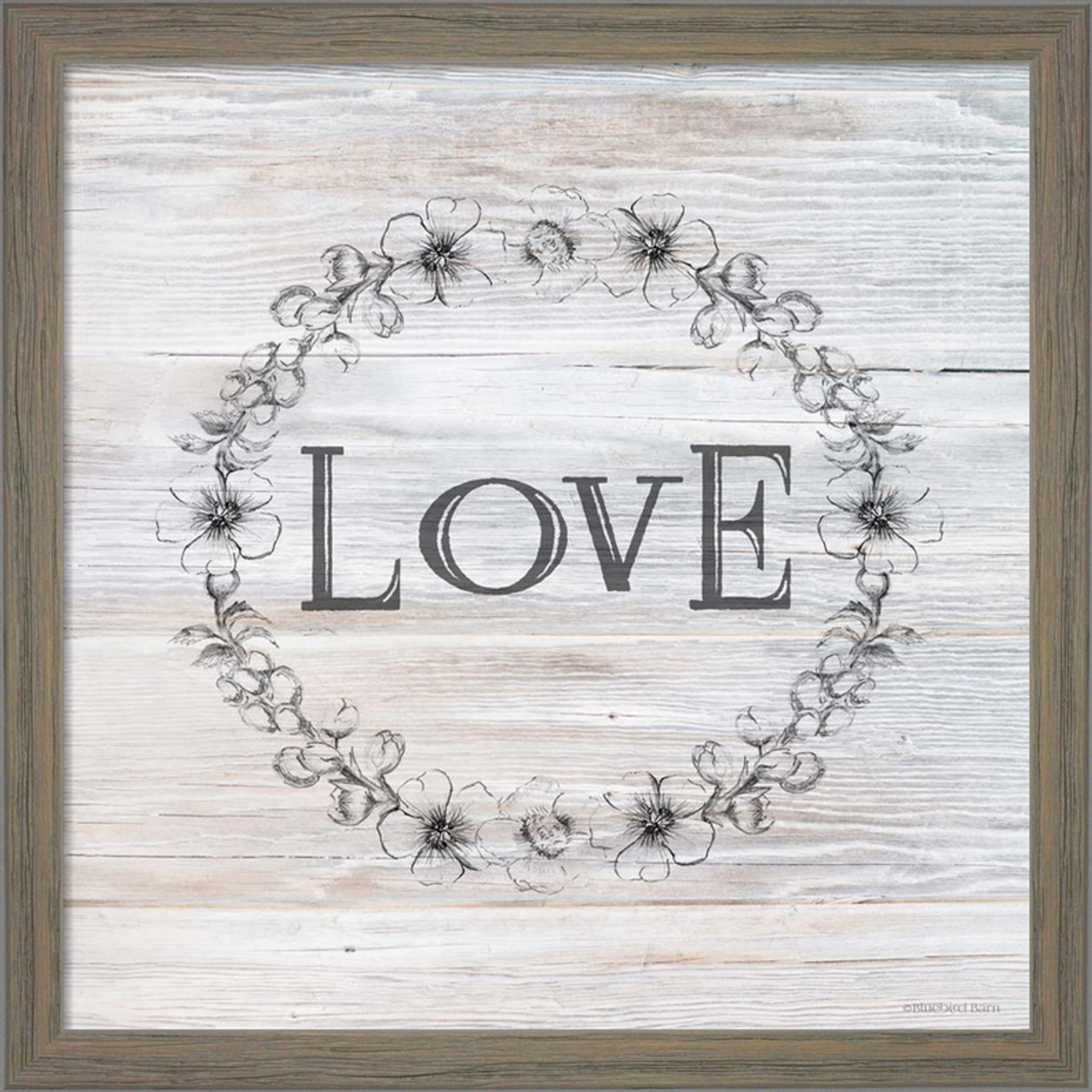 Love by Bluebird Barn, Framed Art
