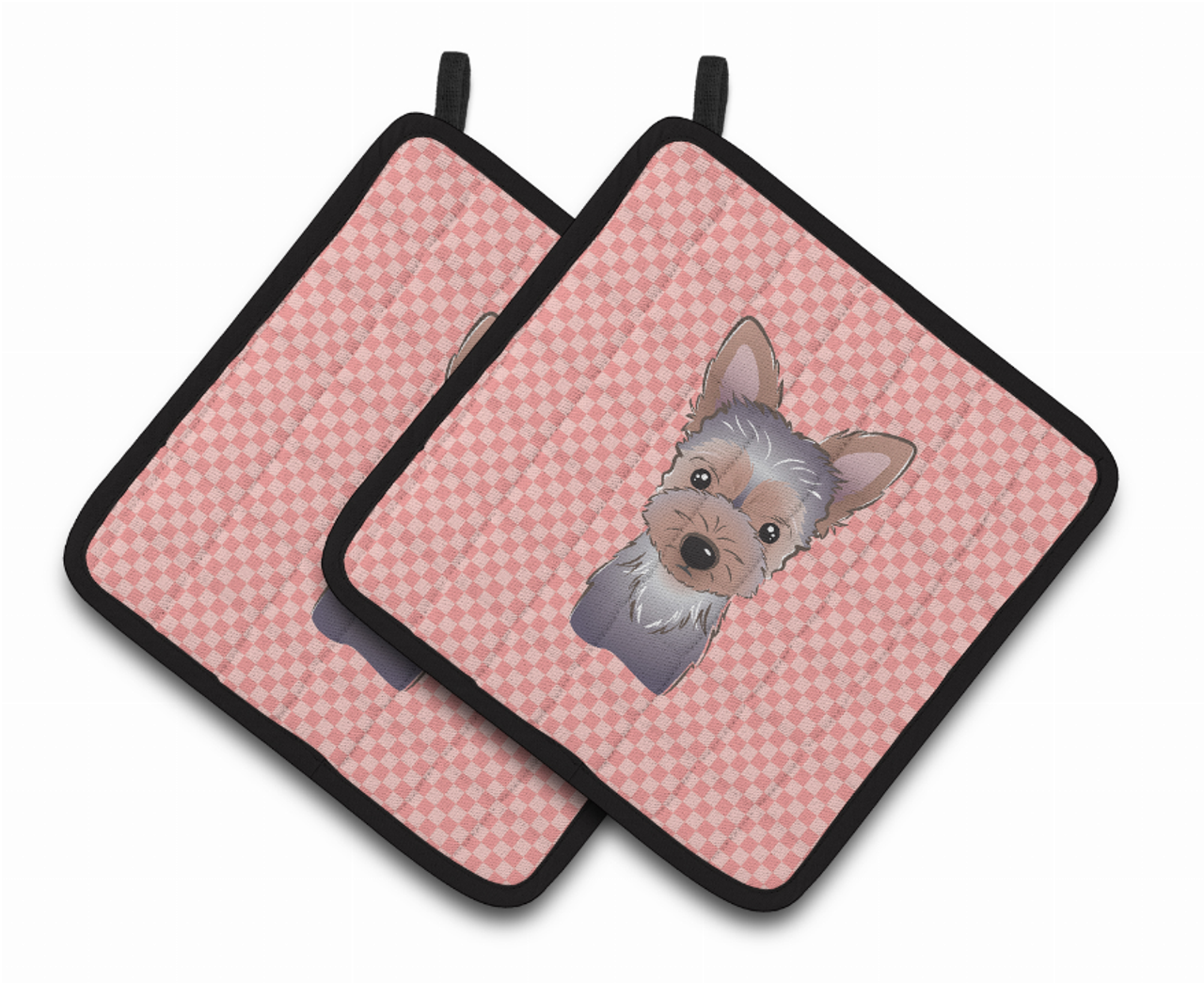 Dog Portrait on Pair of Pot Holders - BB1232PTHD