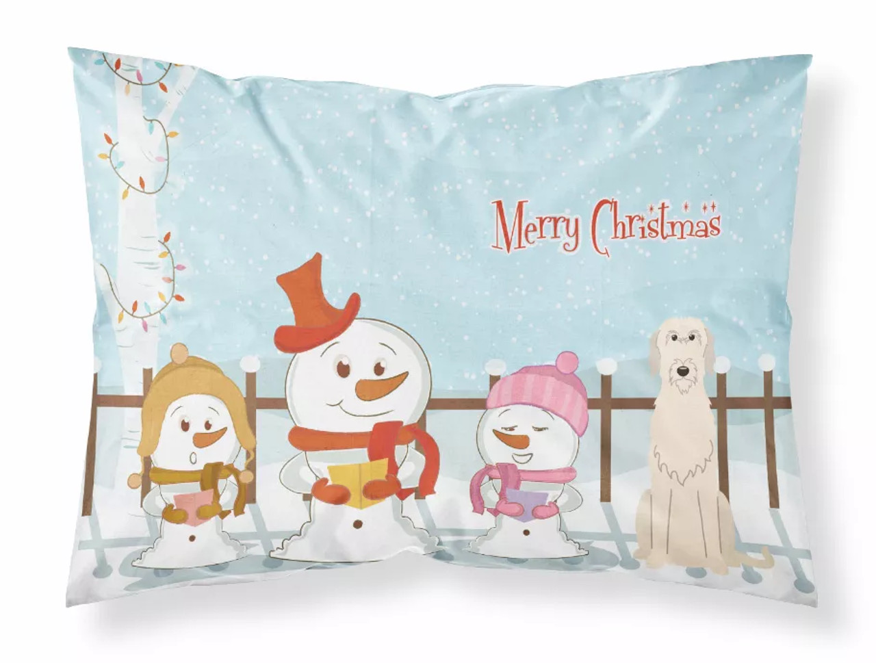 Merry Christmas Carolers Dog Fabric Standard Pillowcase - S000213B001695P069714V000