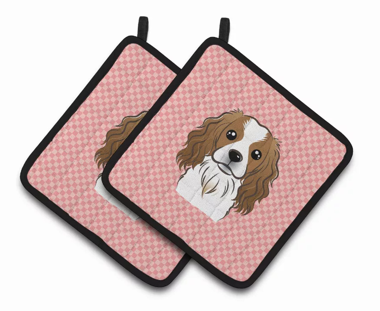 Dog Portrait on Pair of Pot Holders - S000213B001695P069298V094
