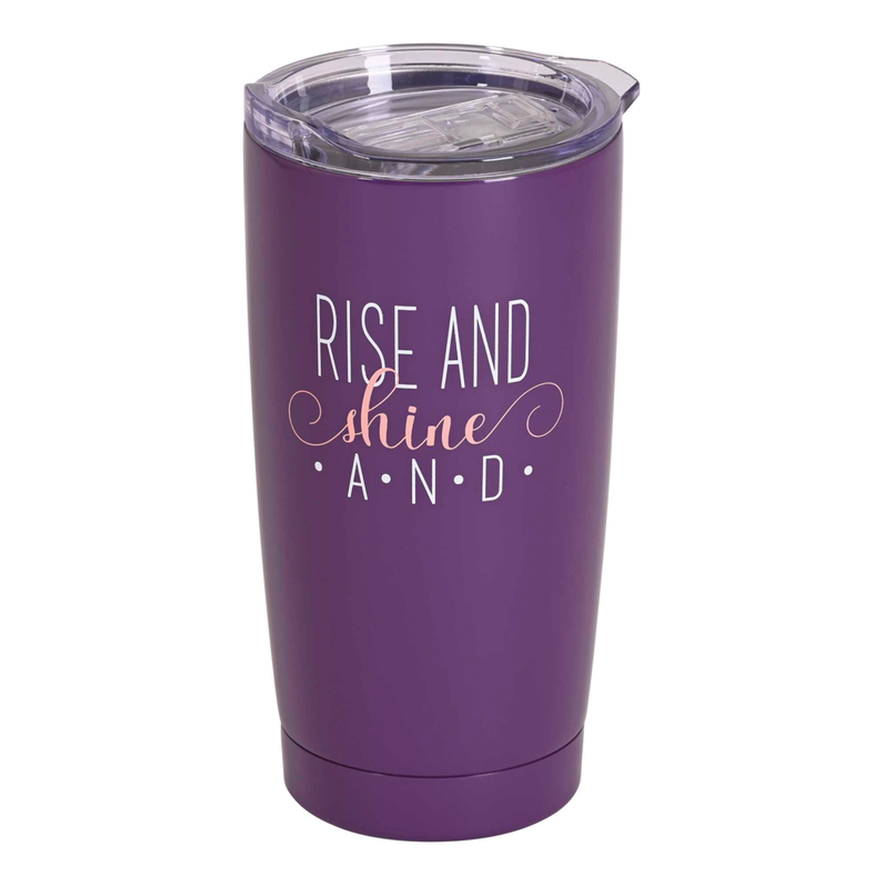 Tumbler Rise And Shine 20 oz Purple