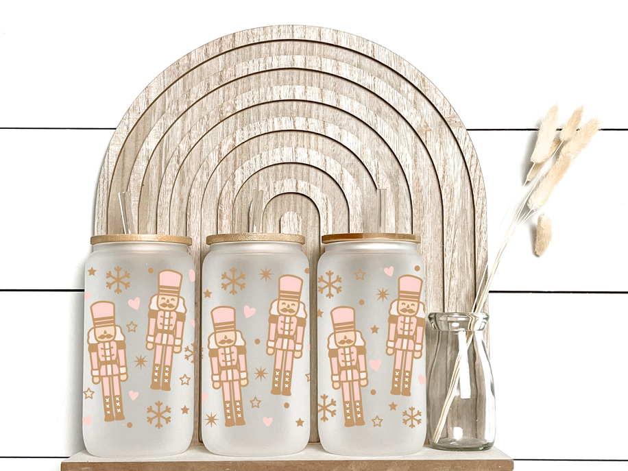 Nut Crackers - Frosted Libby Glass