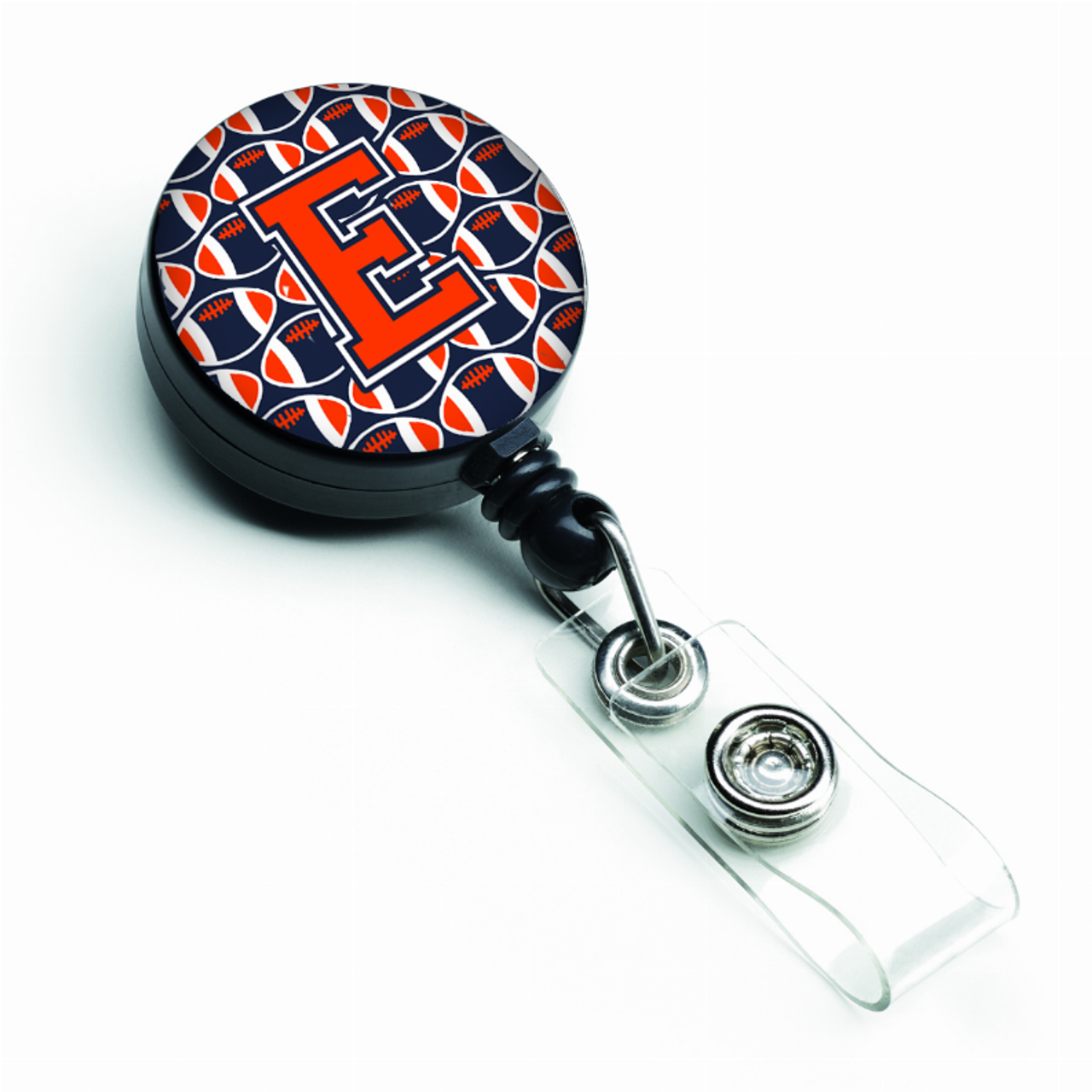 Football Retractable Badge Reel - CJ1066-EBR