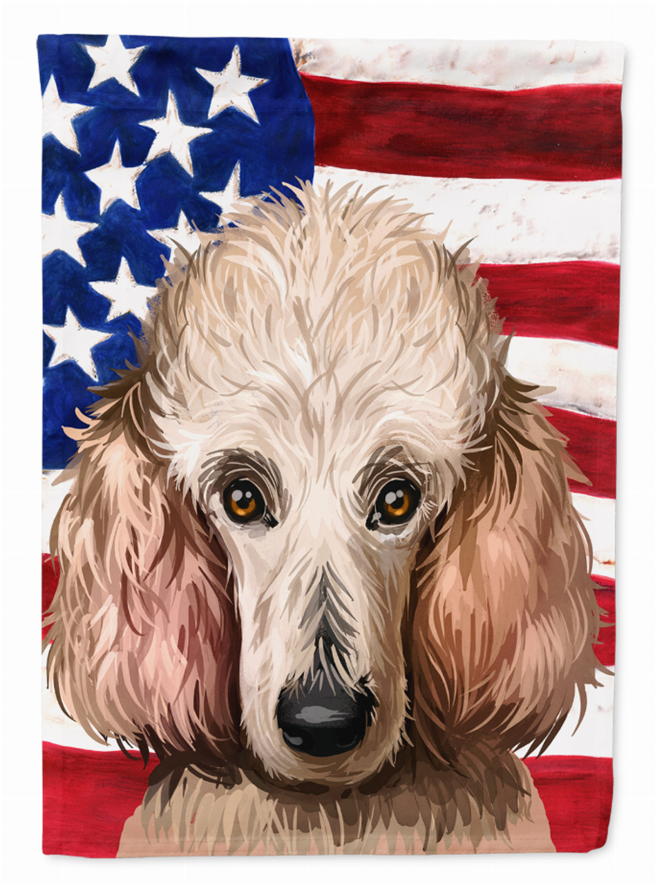 American Flag with Dog Artwork Flag Garden Size - CK6657GF