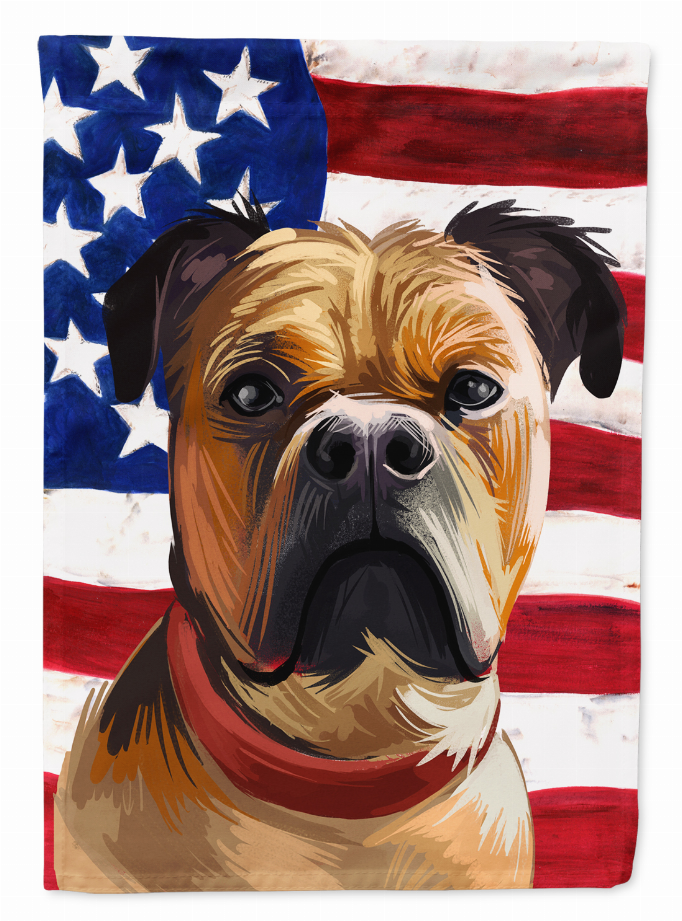 American Flag with Dog Artwork Flag Garden Size - CK6641GF