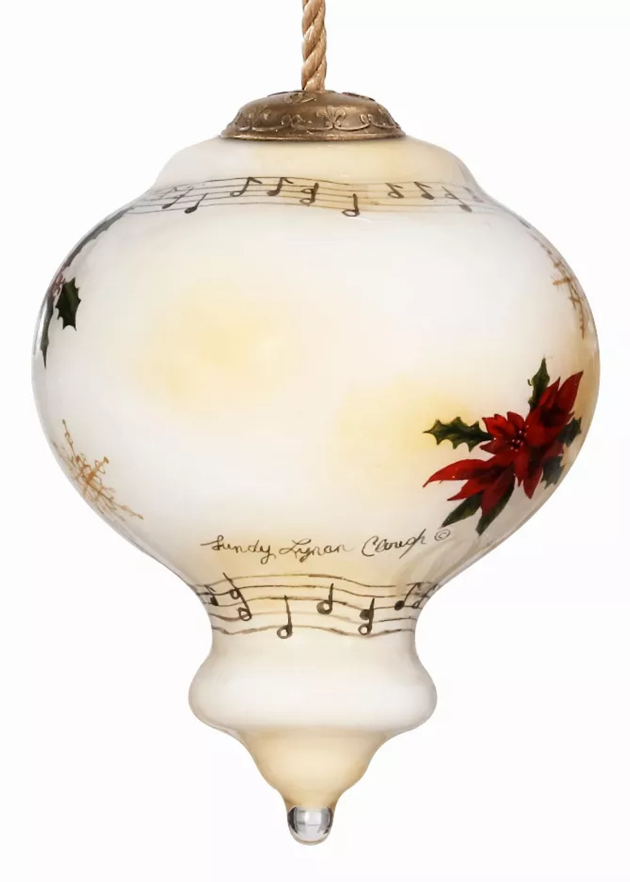 Piano Hand Painted Glass Ornament