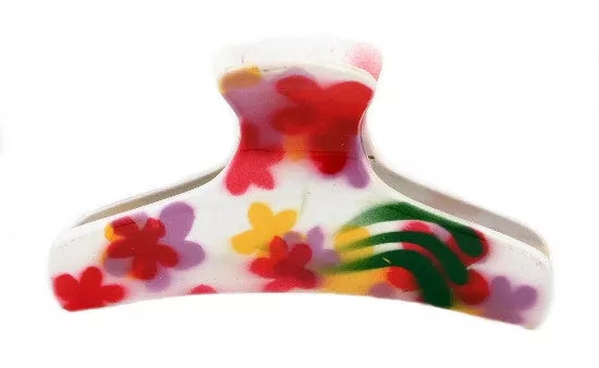 Rosy Multi Color Hair Claw - 1980-08