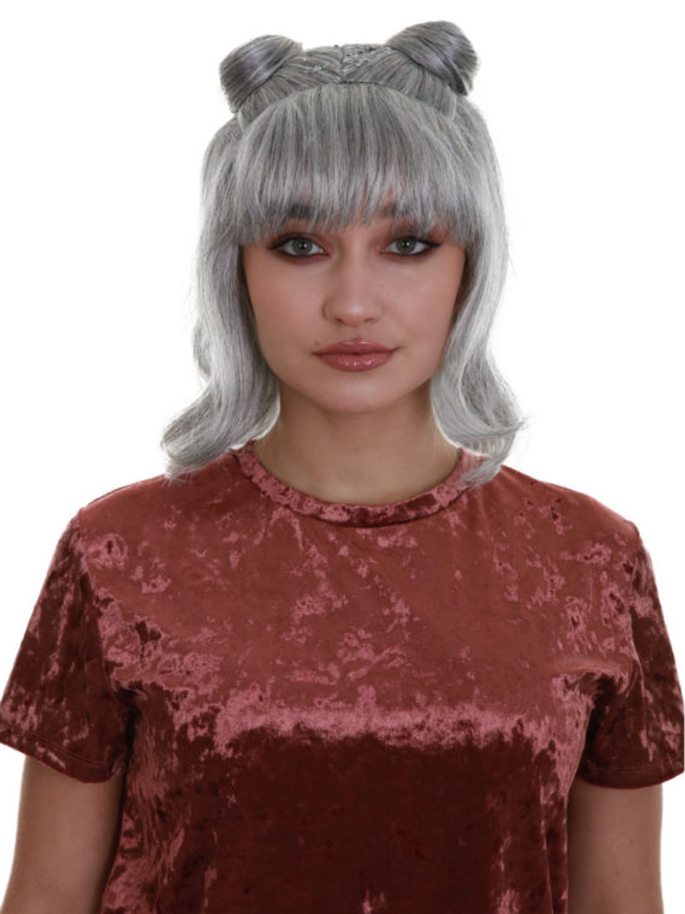 Glitter Galaxy Space Buns Wig