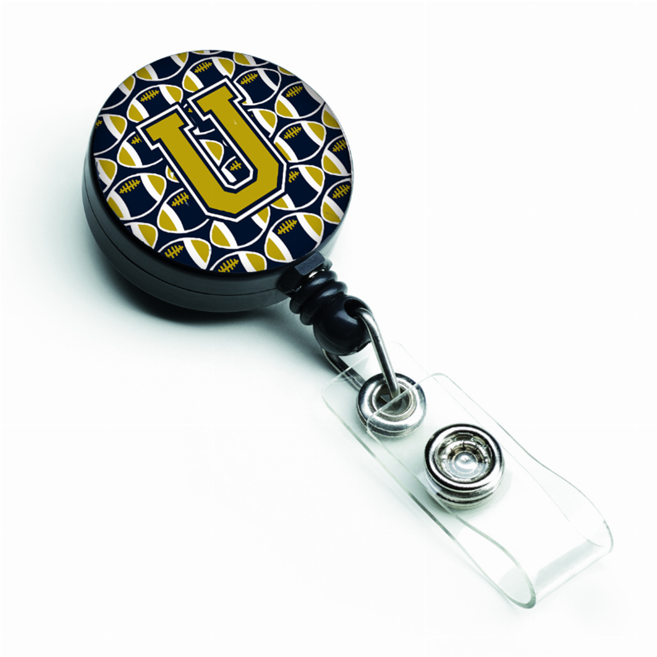 Football Retractable Badge Reel - CJ1074-UBR