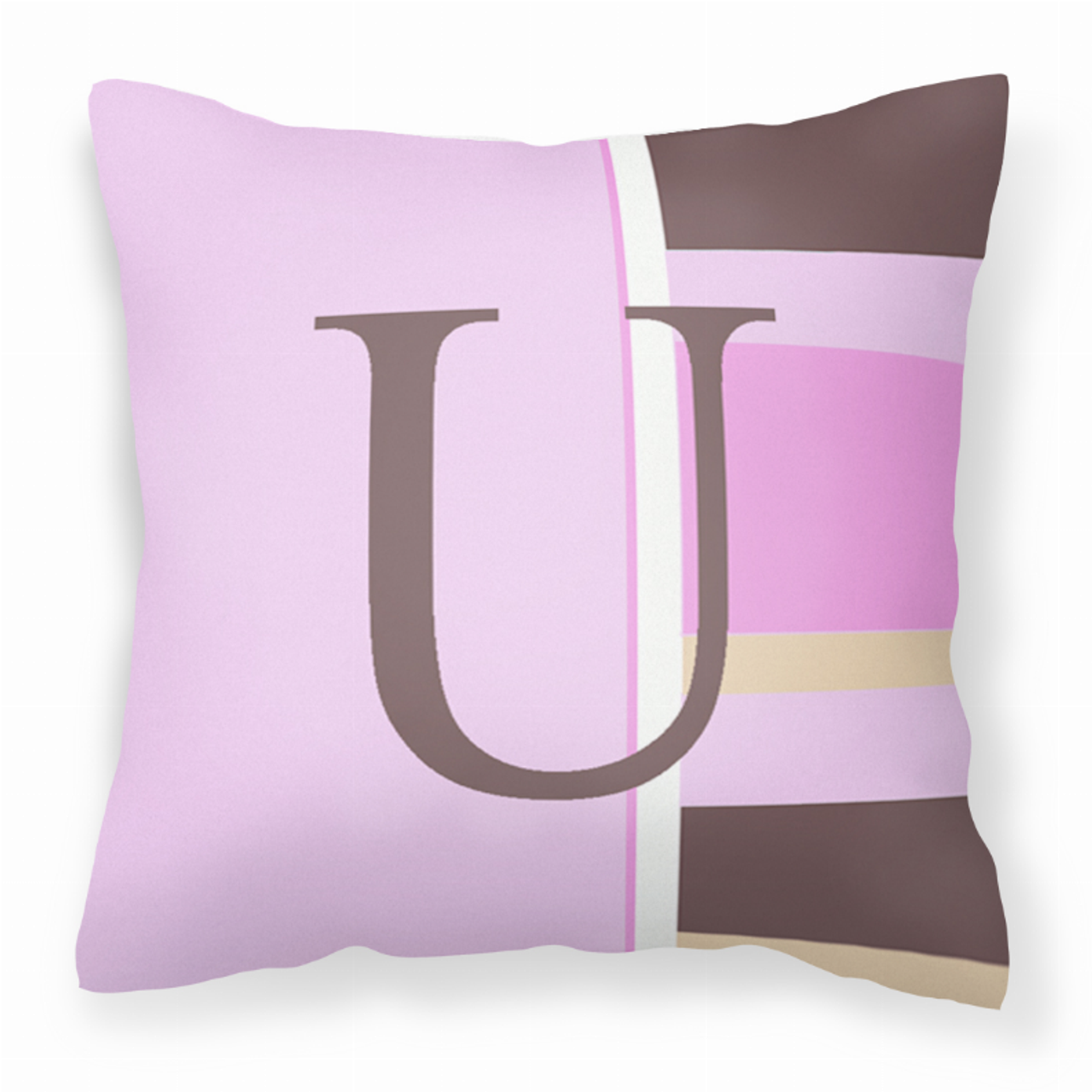Monogram Letter Fabric Decorative Pillow - CJ1005-UPW1414