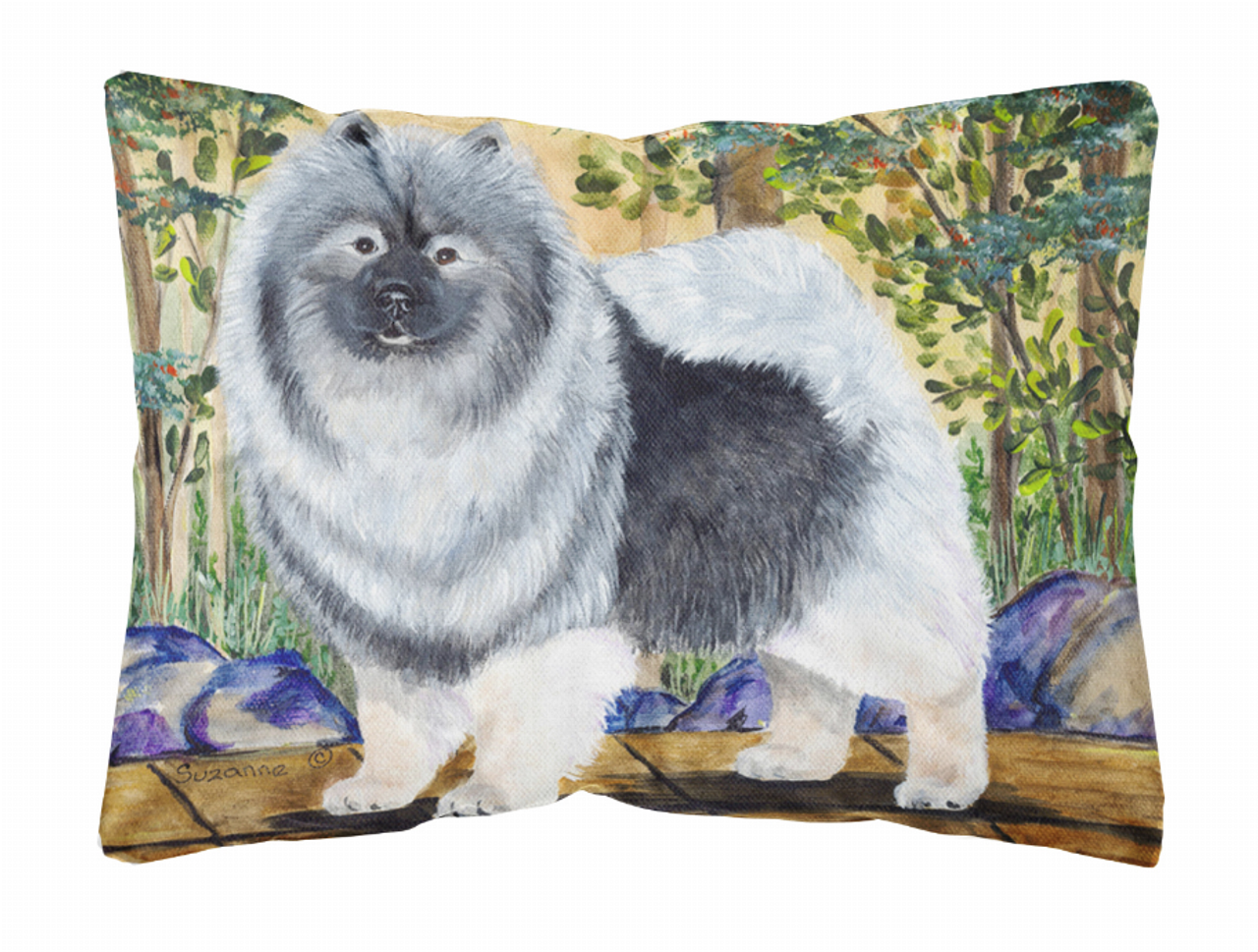 Dog Portrait/Landscape Painting Fabric Decorative Pillow - SS8127PW1216