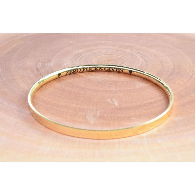 Comfort Fit Sassy Sayings Bangle By Pink Box - PinkBox-25-1283