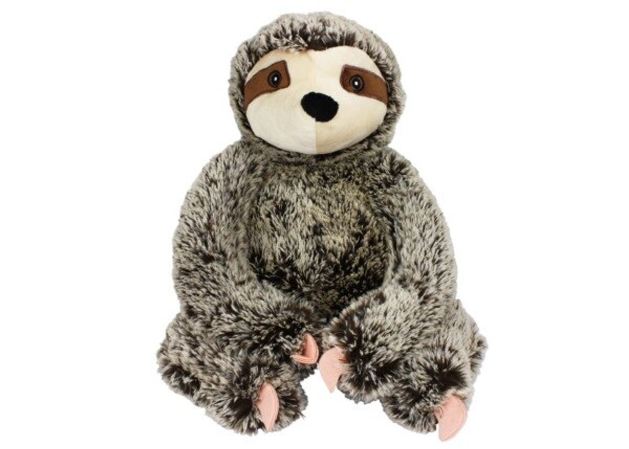 Multipet Jumbo Sitting Sloth Plush Dog Toy 14" Multipet Jumbo Sitting Sloth Plush Dog Toy 14"