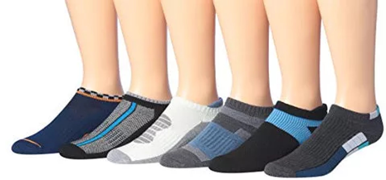 James Fiallo Men's 6-Pairs Low Cut Athletic Sport Socks - S001910B002305P000007V010