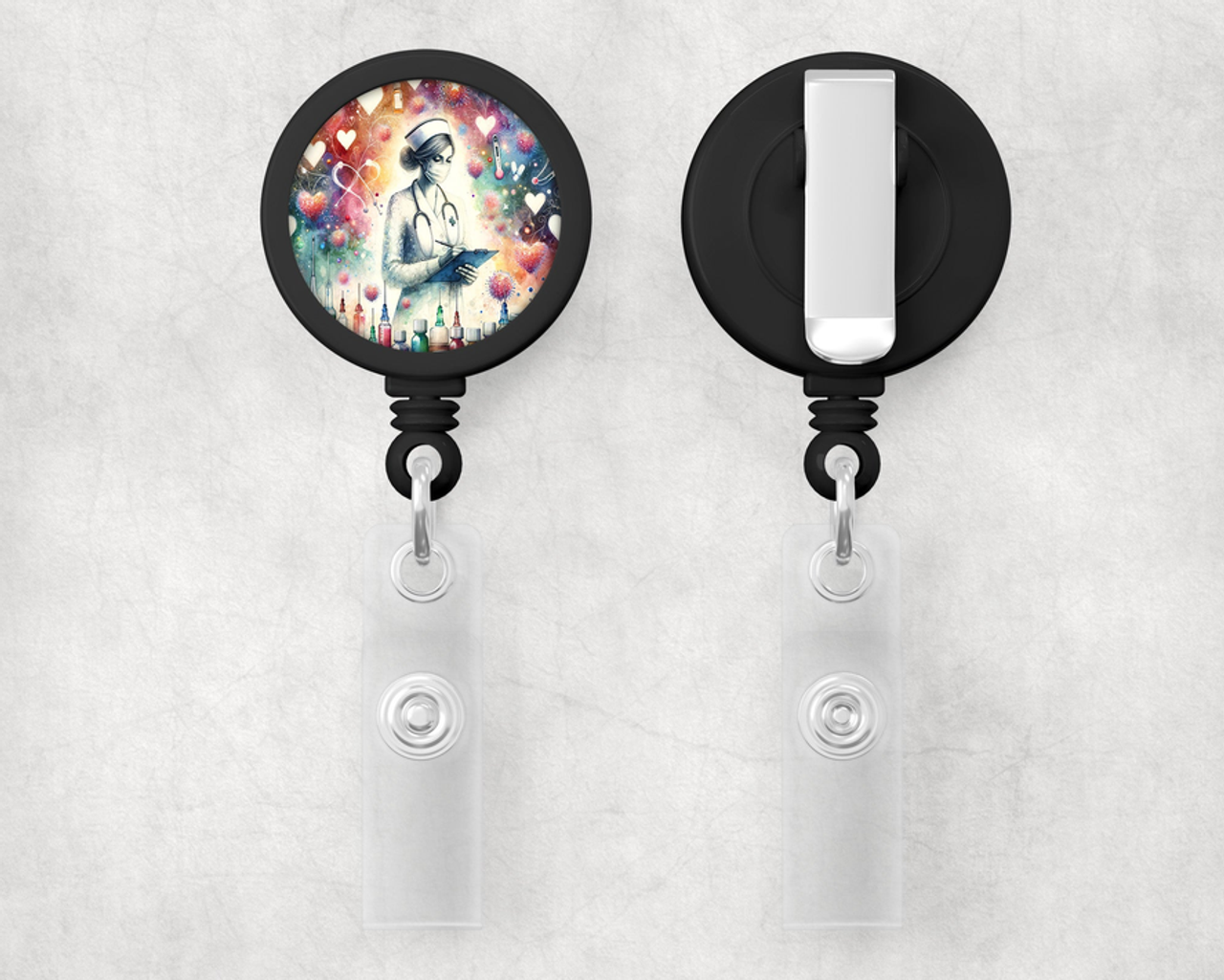 Nurse 1 Inch Retractable Badge Reel