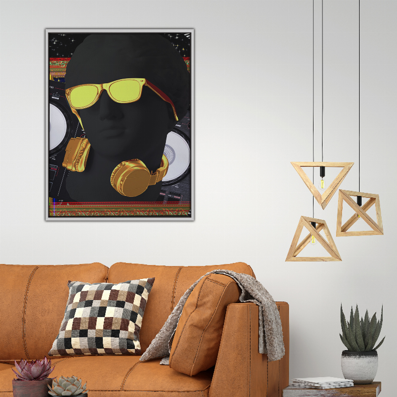 David Pop Art Print - CF2436_WHT_B2S025