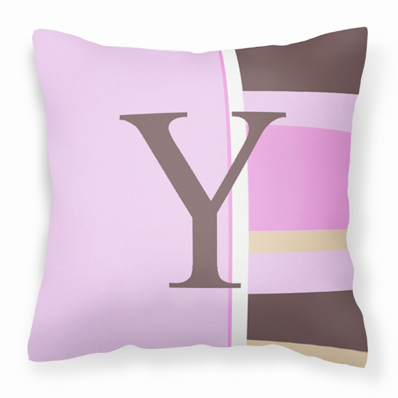 Monogram Letter Fabric Decorative Pillow - CJ1005-YPW1414