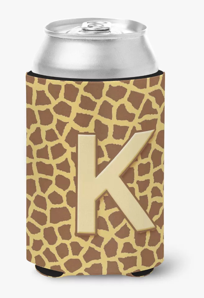 Monogram Letter Can or Bottle Hugger - CJ1025-KCC