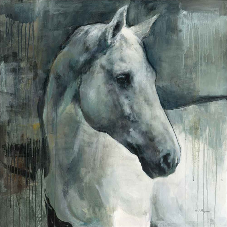 Grey Oldenburg by Marilyn Hageman, Framed Art