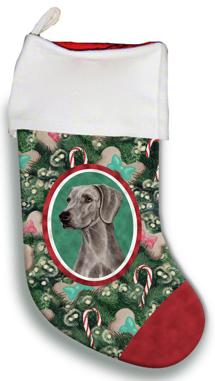 Weimaraner- Best of Breed Christmas Stocking
