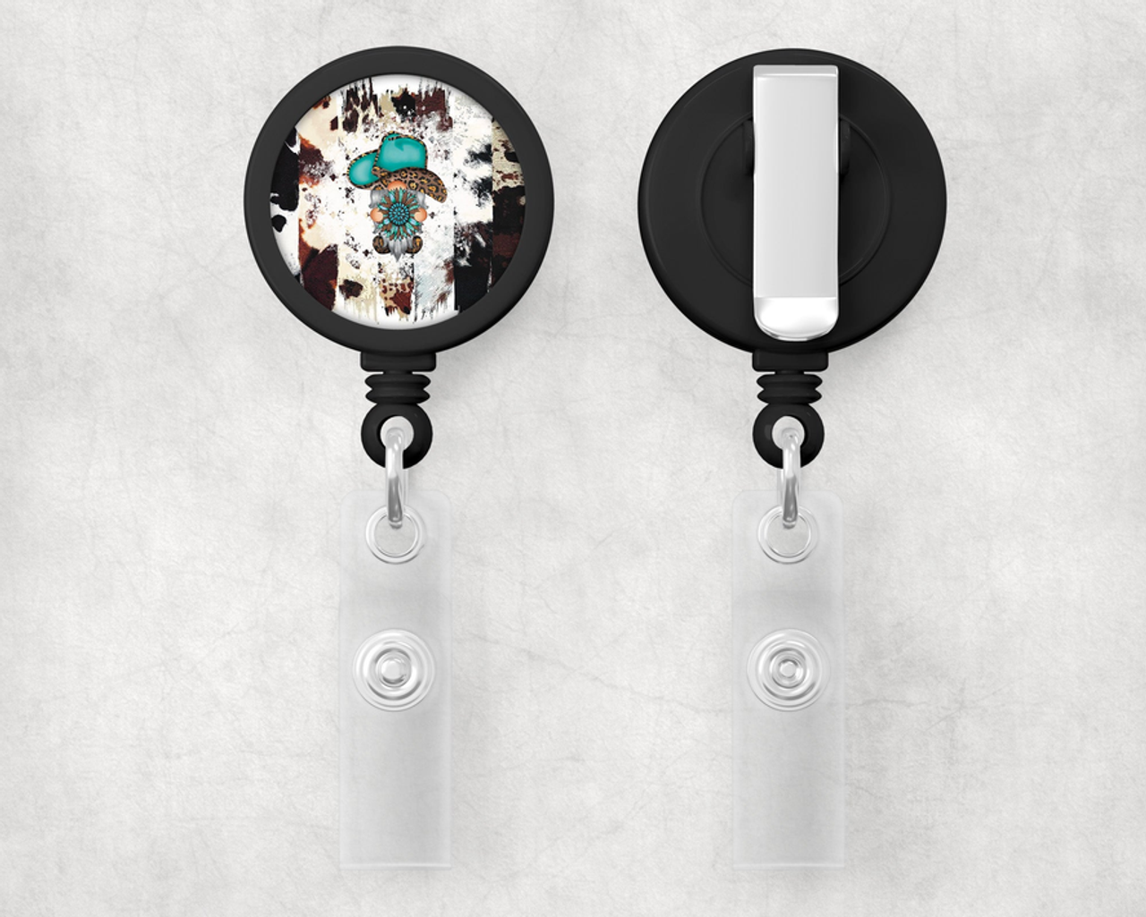 Western Gnome 1" Retractable Badge Reel